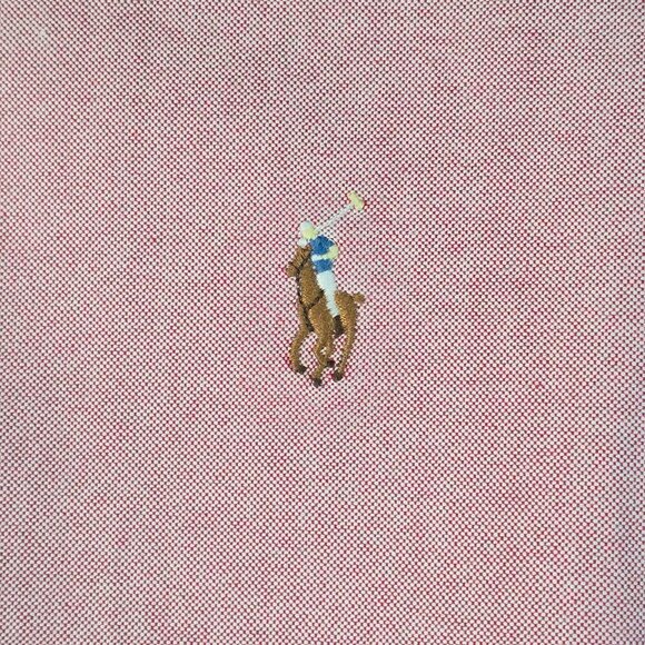 RALPH LAUREN BLUE LABEL LONG SLEEVE BUTTON DOWN CUSTOM FIT RED 15 1/2 - Picture 9 of 9